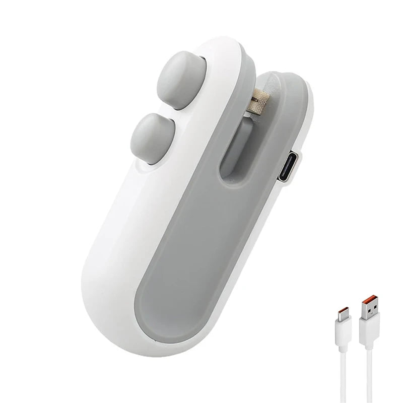 SnapSeal™ | 2-in-1 Rechargeable Mini Bag Sealer
