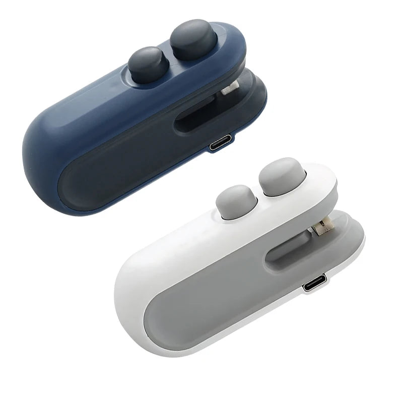 SnapSeal™ | 2-in-1 Rechargeable Mini Bag Sealer